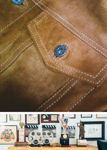 Lederjacke Iron & Resin Highwayman Cognac