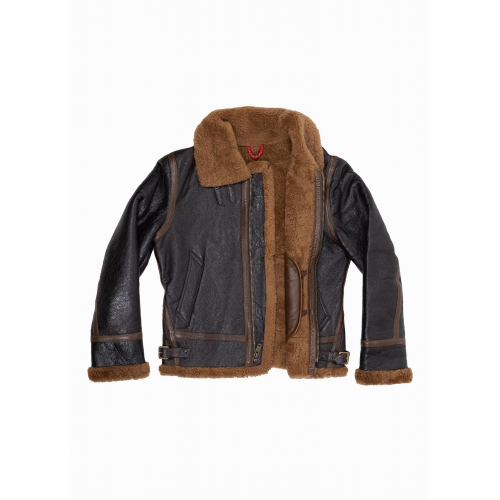 Lederjacke Iron & Resin Irvin braun
