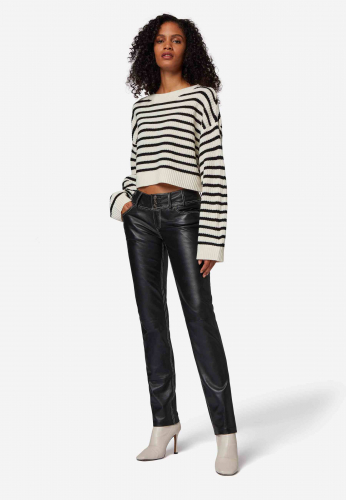 Lederhose Ricano Skinny Pants schwarz