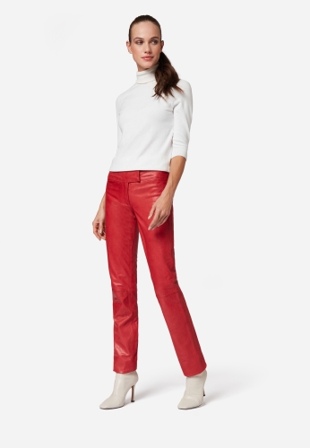 Lederhose Ricano Low Cut rot