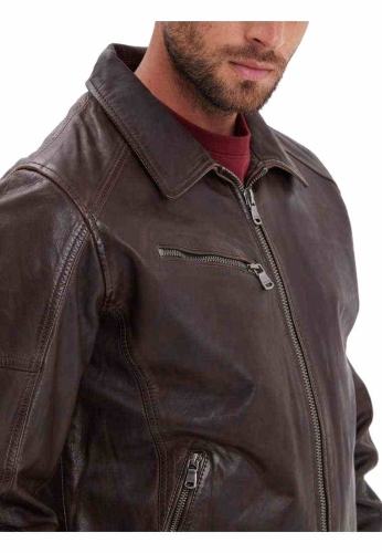 Lederjacke Daytona 73 Mick Maroon