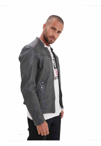 Lederjacke Daytona 73 Gafino grau