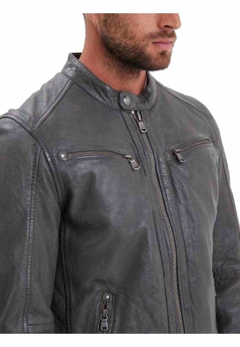 Lederjacke Daytona 73 Gafino grau