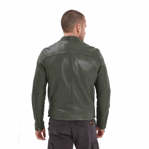 Lederjacke Daytona 73 Gafino grün