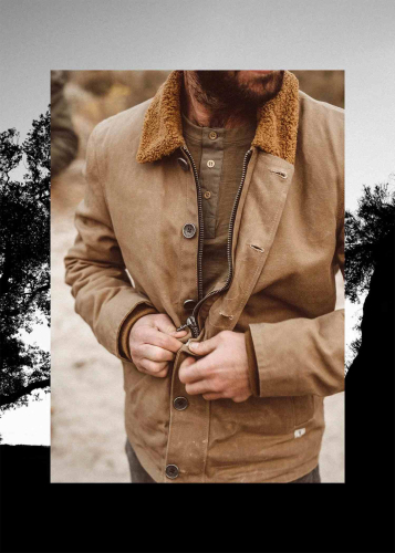 Canvasjacke Iron & Resin Nautilus Jacket beige