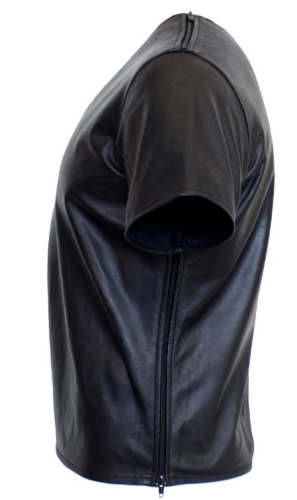 Ledershirt Ricano Lammnappaleder schwarz