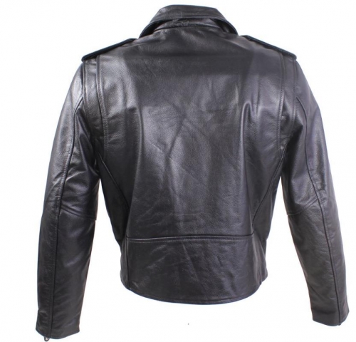 Lederjacke Marlon Brando Bikerjacke schwarz