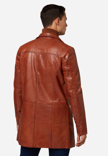Ledermantel Ricano Veetal Cognac