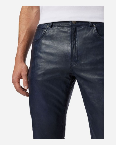 Lederhose Ricano Trant Pant blau