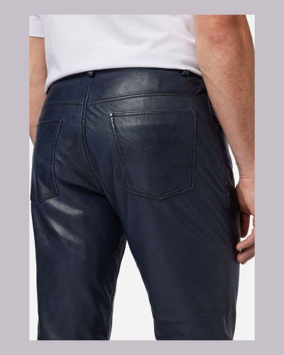 Lederhose Ricano Trant Pant blau