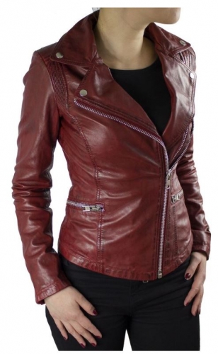 Lederjacke Ricano Betty rot