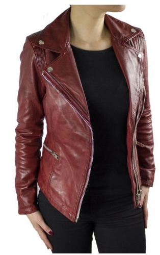 Lederjacke Ricano Betty rot