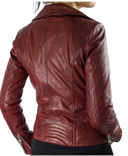 Lederjacke Ricano Betty rot