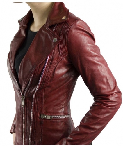 Lederjacke Ricano Betty rot