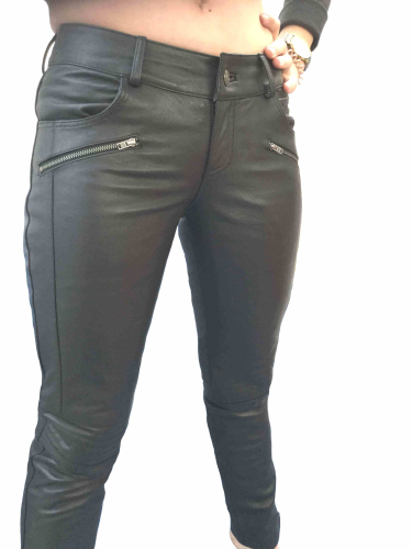 Lederhose Ricano Tally Pants schwarz