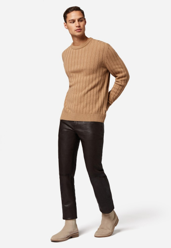 Lederhose Ricano Trant Pant Braun
