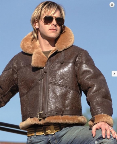 Britische RAF Royal Air Force Lederjacke braun