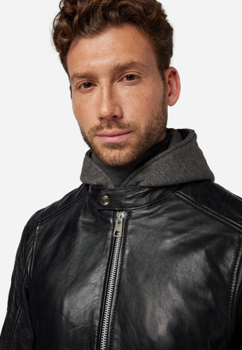 Lederjacke Ricano Brute schwarz