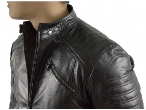 Lederjacke Ricano 410 schwarz