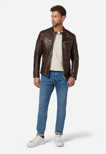Lederjacke Ricano Cooper braun