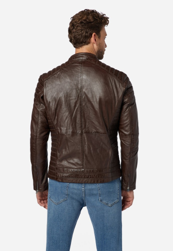 Lederjacke Ricano Cooper braun
