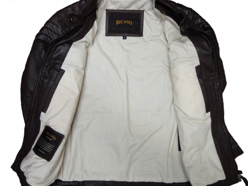 Lederjacke Ricano Cooper braun