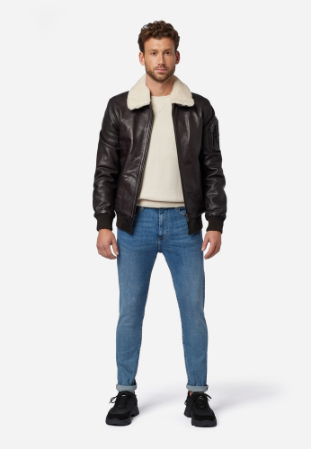 Lederjacke Ricano Pilot II braun