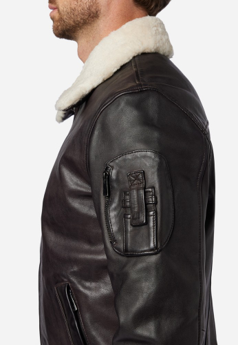 Lederjacke Ricano Pilot II braun