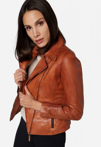 Lederjacke Ricano Sally Cognac-braun