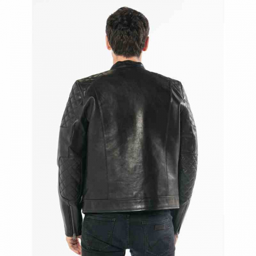 Lederjacke Daytona 73 Cobalt schwarz