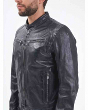 Lederjacke Daytona 73 Dustin Midnight Blue